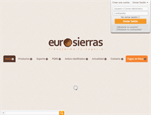 Tablet Screenshot of eurosierras.com